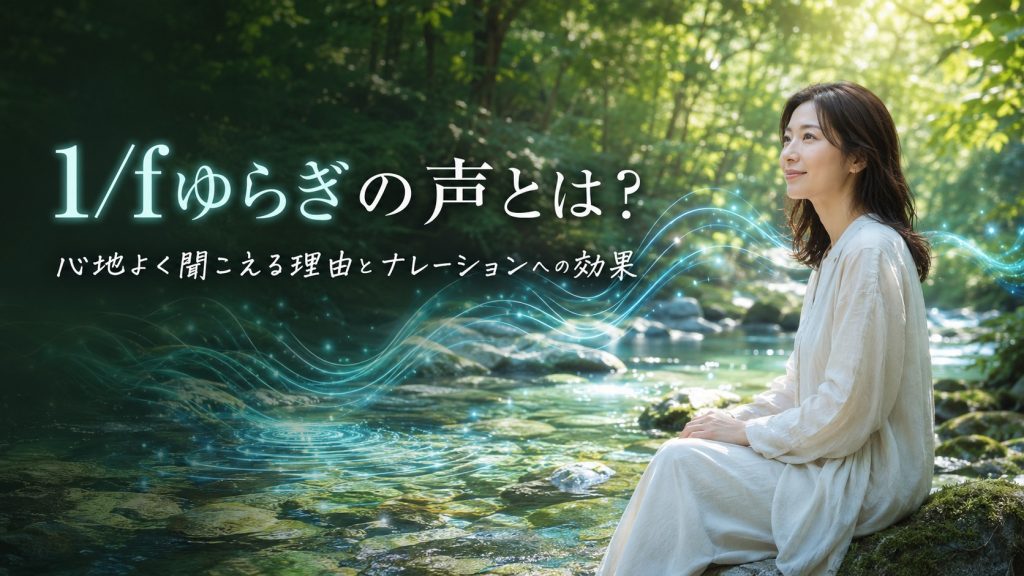 1/fゆらぎの声とは？心地よく聞こえる理由とナレーションへの効果