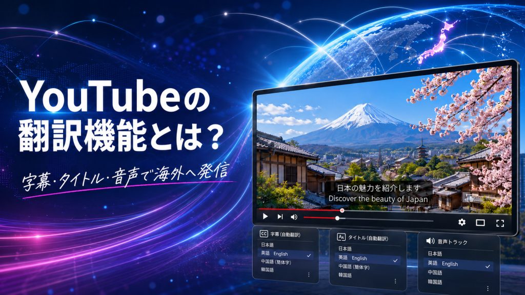 YouTubeの翻訳機能とは？字幕・タイトル・音声で海外へ発信する方法