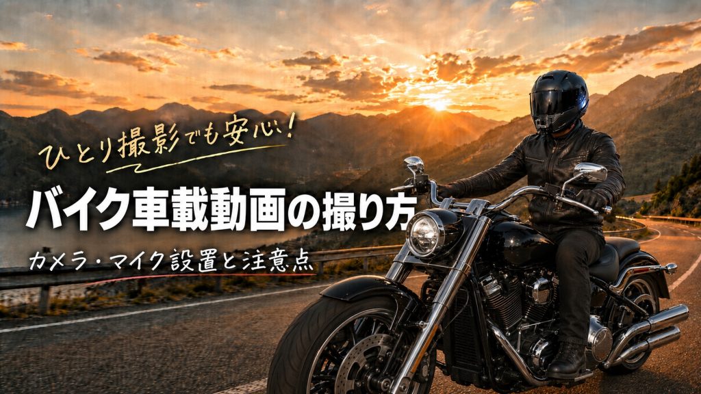 バイクの車載動画の撮り方｜カメラ・マイク設置と注意点