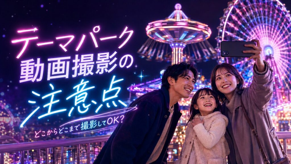 テーマパークで動画撮影するときの注意点｜撮影・SNS投稿のルールと便利なスマホグッズ
