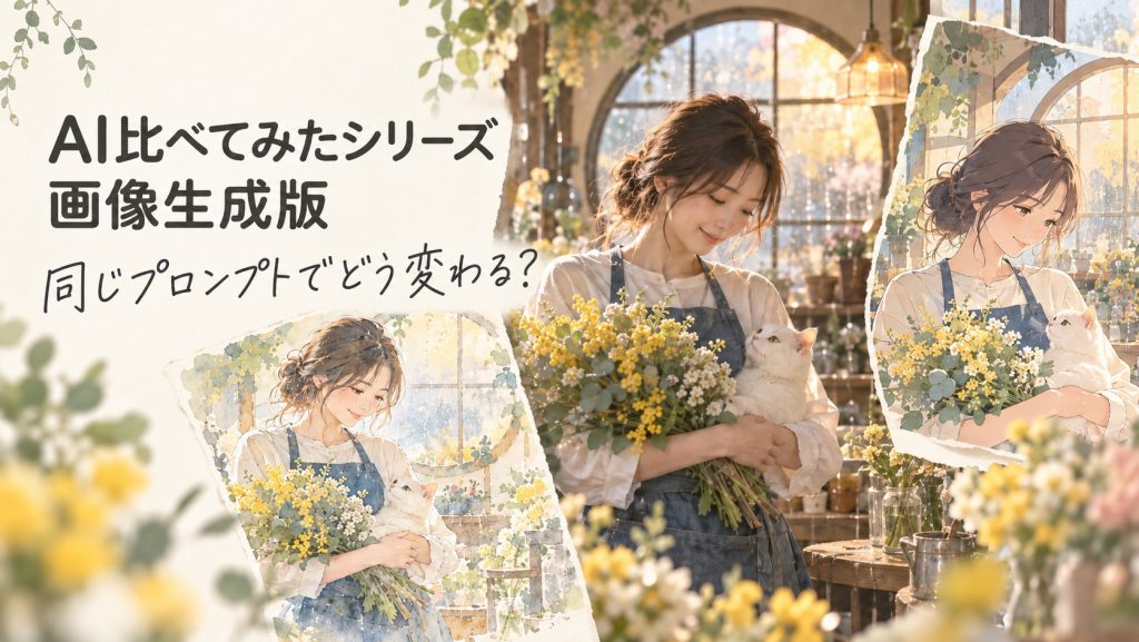 画像生成AI6種類を比較｜同じプロンプトで写真・アニメ風を作ってみた