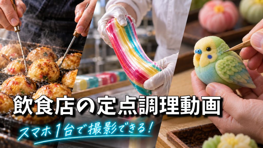 飲食店向け調理動画の撮り方｜定点撮影のコツと公開時の注意点