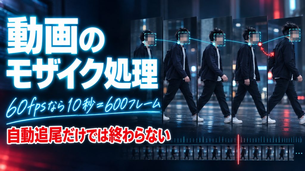 動画のモザイク処理とは？60fps・自動追尾と別料金になる理由